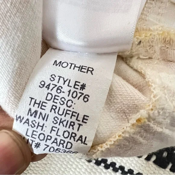 Mothers Ruffle Woman’s Dyed Denim Skirt - Picture 7 of 11